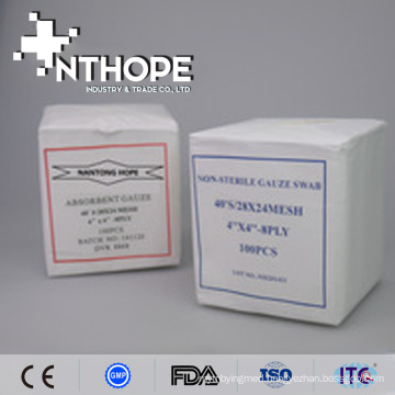 Non- sterile medical absorbent cotton gauze swabs